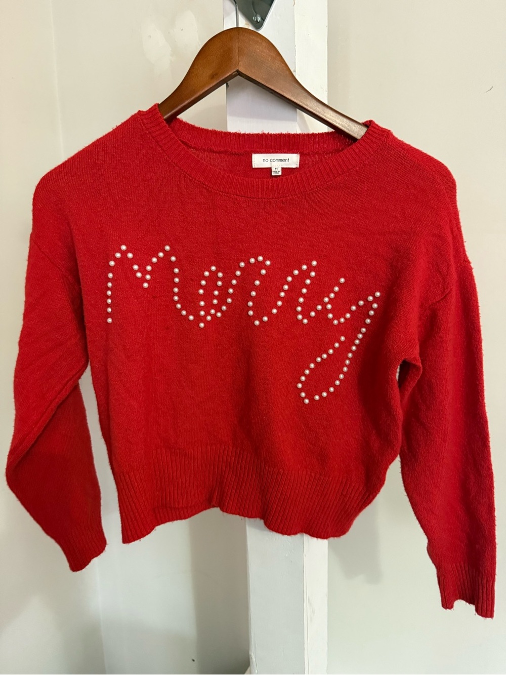 No Comment “Merry” Christmas Sweater